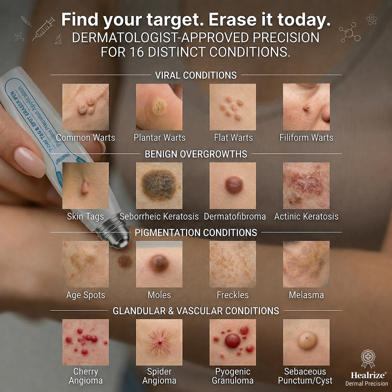 𝐇e𝐚𝐥𝐫i𝐳e® 7-𝐷𝑎𝑦 𝗧𝐚𝐠 & 𝗦𝗽𝐨𝐭 𝐄𝐫𝒂𝒔𝒆𝒓(Zero Pain, Zero 𝐒𝐜𝐚𝒓𝒔 Rollerball) 💝